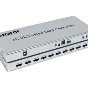 4K 3×3 Video Wall Controller(1x2/1x3/1x4/1x5/1x6/2x1/2x2/2x3/2x4/3x1/3x2/3x3/3x4/4x1/4x2/4x3/4x4) 4 TV Splicing Display Support 3840x2160/30Hz