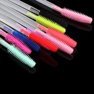 Disposable Eyebrow Brush Makeup Accessories, Mascara Wands Eye Lash Eyebrow Applicator Cosmetic Makeup Brush Tool Eyeliner Brushes Makeup Tools (black)