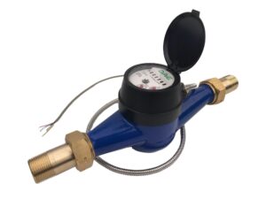 dae mj-100z 1" encoded water meter with rs485 communication, ip68, npt couplings, gallons