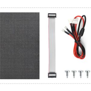 Full-Color RGB LED Matrix Panel for Raspberry Pi 4B+ 4B 3B+ 3B 2B+ Zero W WH Pico ESP32 Ardui 2.5mm Pitch 64×64 Pixels Adjustable Brightness