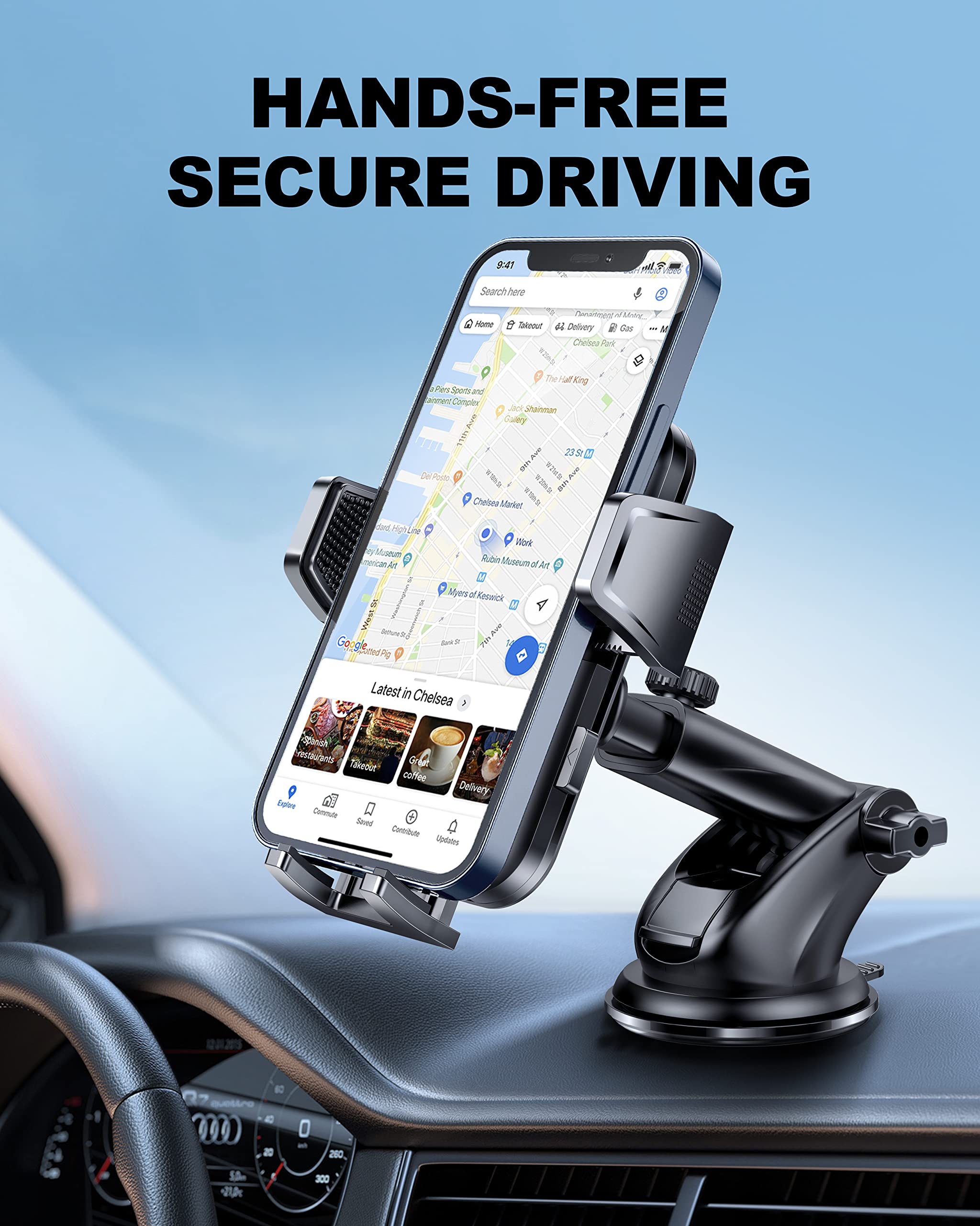 GUANDA TECHNOLOGIES CO., LTD. 2 Set Car Phone Holder with Strong Suction Cup