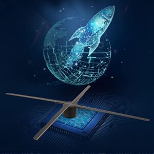 3D Hologram Fan, 8GB Memory Card Holographic Advertising Display 968 LED HD 100‑240V for Business for Store (US Plug)