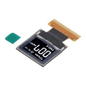 28PIN LCD Display Screen, 64x48 4Pcs Bright 0.66in Glass Free Construction 28PIN Organic Light Emitting Diode Display for DIY