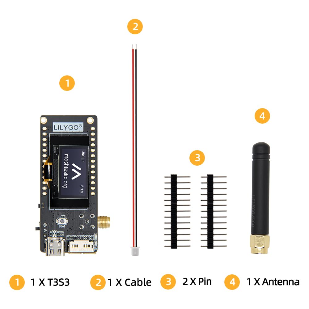 LILYGO T3S3 ESP32-S3 LoRa TTGO Development Board Wireless Module with 0.96 Inch OLED Display