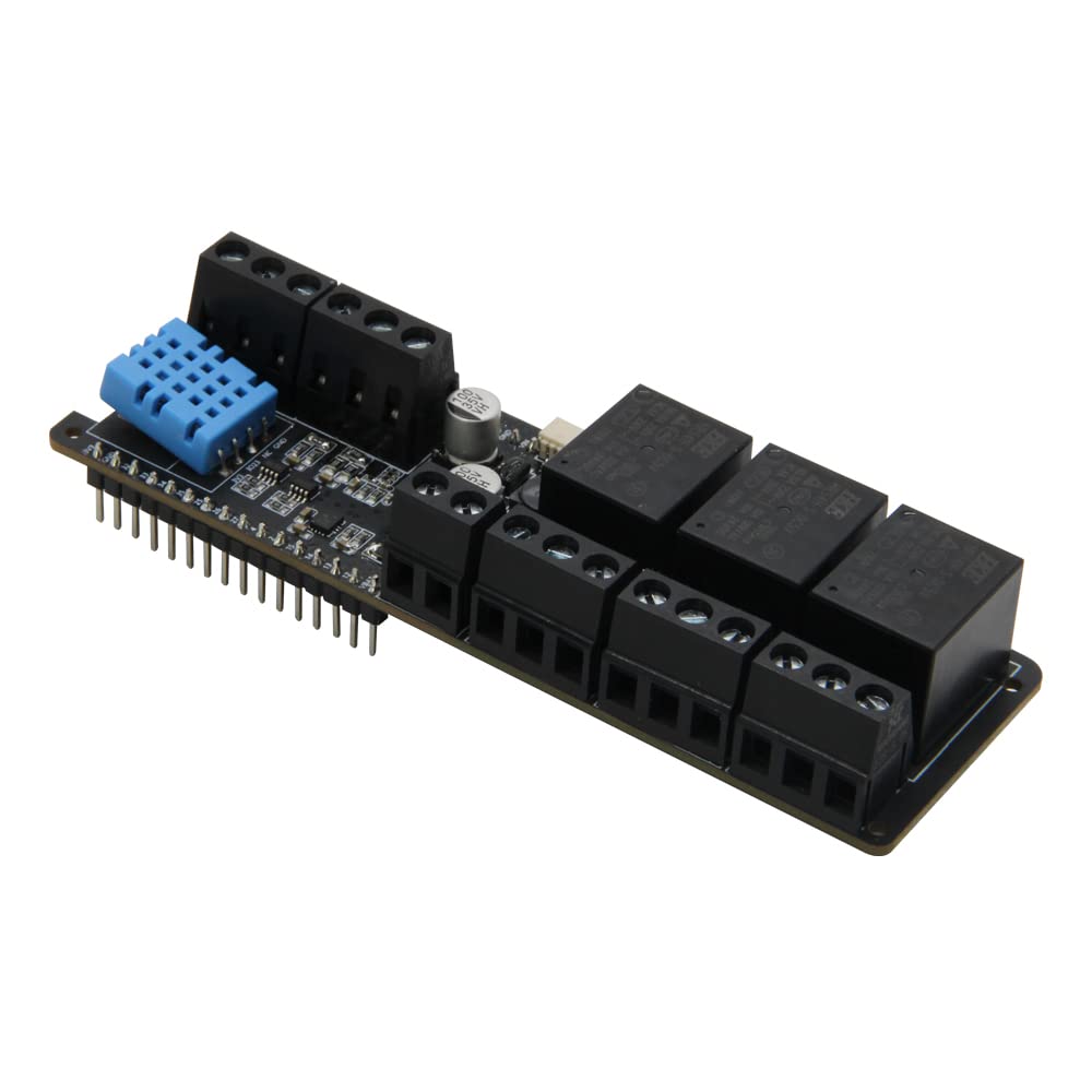 LILYGO T-SimHat Expansion Board with CAN RS485 3-Way Relay DHT11 INA219 QMI8658 Compatible with T-SIM7000G TTGO Development Board (Pin Solder Version)