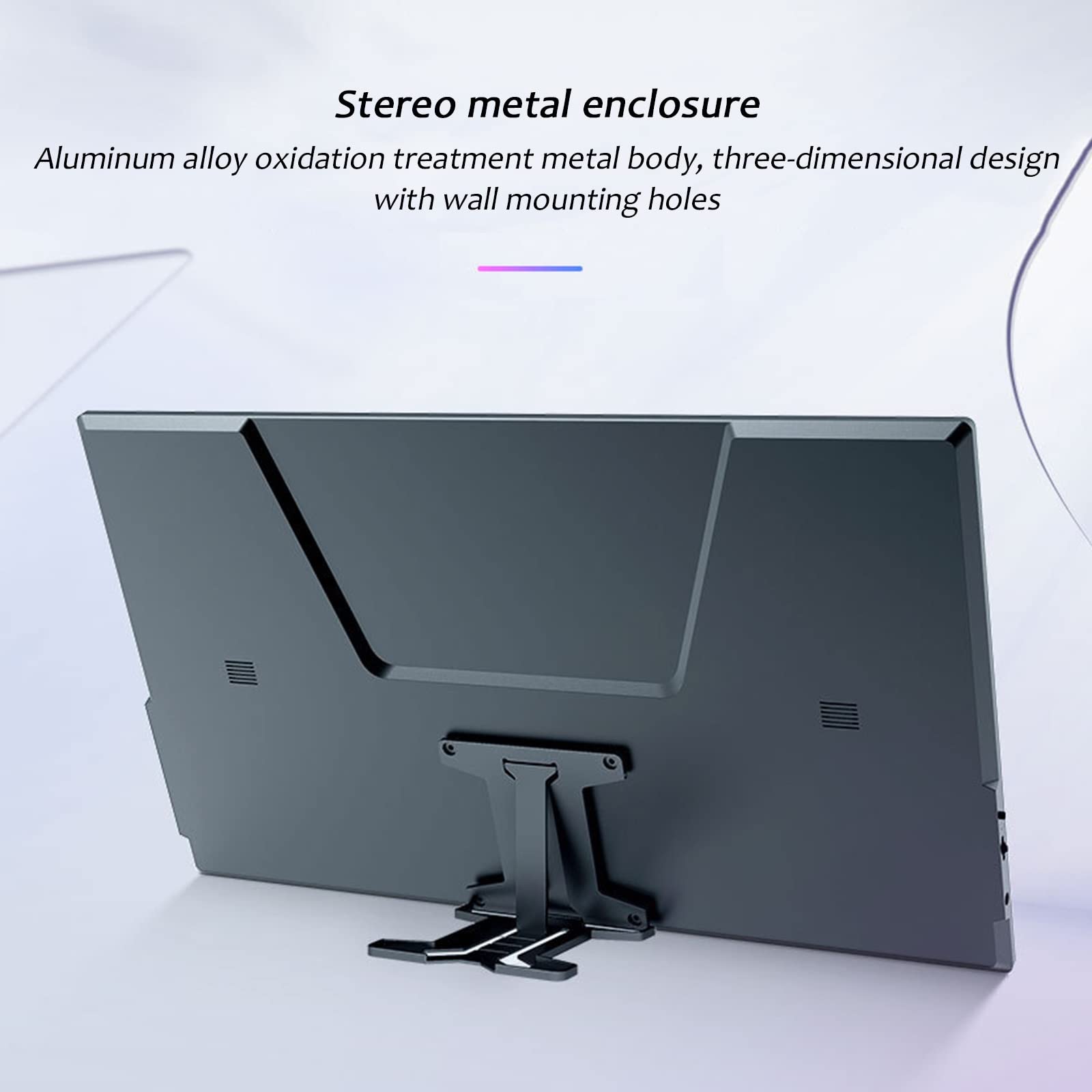 Serchou 1080P HD Thin and Light Portable Display, Built-in Dual Speakers can be Connected to Computers/Game Consoles/Cell Phones External Expansion Screen