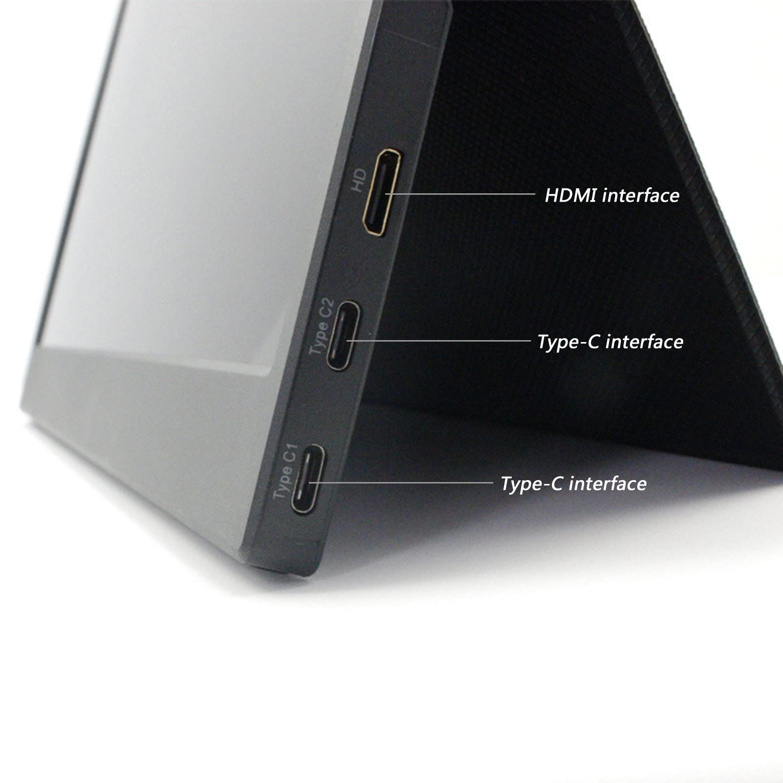 Serchou 13.3-inch Ultra-Thin Portable Monitor External Expansion of The Same Screen IPS HD Display, Built-in Dual Speakers