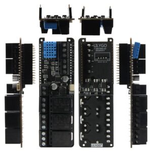 LILYGO T-SimHat Expansion Board with CAN RS485 3-Way Relay DHT11 INA219 QMI8658 Compatible with T-SIM7000G TTGO Development Board (Pin Solder Version)