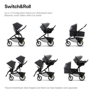 Veer Switch&Roll Stroller | 4 Wheel All-Terrain Stroller with Switchback Seat | Fits All Major Infant Car Seats (Adapters Sold Separate) | Shock Absorbing, Durable, Maneuverable, Collapsible