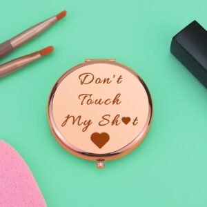 Funny Gifts for Women Compact Makeup Mirror for Sister Daughter Fun Birthday Gifts for Women Funny Saying Gifts for Women Sarcastic Gifts for Her Folding Makeup Mirror Christmas Retirement Gifts