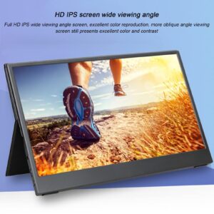 Serchou 13.3-inch Ultra-Thin Portable Monitor External Expansion of The Same Screen IPS HD Display, Built-in Dual Speakers