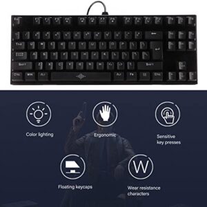 Hosi Blue Switch Mechanical Keyboard, 87-Key Gaming Keyboard RGB Cool Looking for a Gaming Room for The Office