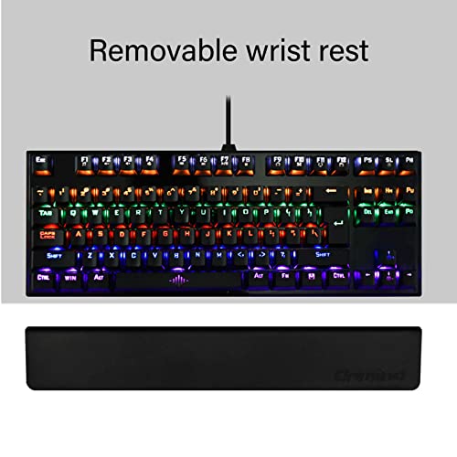 Hosi Blue Switch Mechanical Keyboard, 87-Key Gaming Keyboard RGB Cool Looking for a Gaming Room for The Office