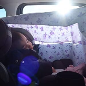 Car Seat Sun Canopy (Purple Fairy)