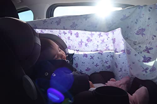 Car Seat Sun Canopy (Purple Fairy)