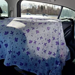 Car Seat Sun Canopy (Purple Fairy)