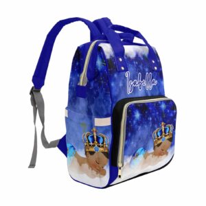 M YESCUSTOM Personalized Name Diaper Bag for Women Custom Starry Sky Nursing Baby Backpack for Shower Gift