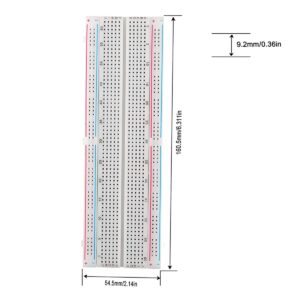 MB-102 Solderless Breadboard 830 Tie Points Protoboard PCB Board with Power Supply Module Multicolored Cable for Arduino DIY Electronics