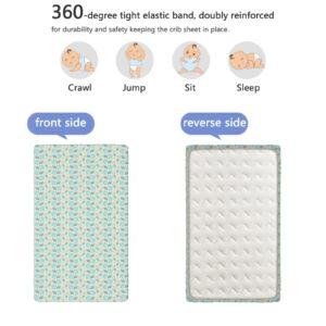 Pastel Themed Fitted Crib Sheet,Standard Crib Mattress Fitted Sheet Ultra Soft Material-Baby Sheet for Boys Girls,28“ x52“,Pale Tan Blue Grey