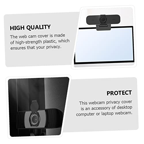 NUSITOU 6pcs Camera Cover Lap Desks Black Webcam Cover USB Camera Cover Slide Privacy Lens Cover Webcam Privacy Cover Computer Webcam USB Webcam Cover Linux Laptop Self Made Abs Sticker