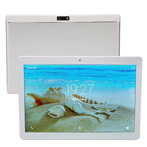 Qinlorgo Tablet PC, Dual Cards Dual Standby 10inch 1960x1080 IPS AC100-240V 10in HD Tablet with Metal Shell for Android11 for Video for Gaming (US Plug)