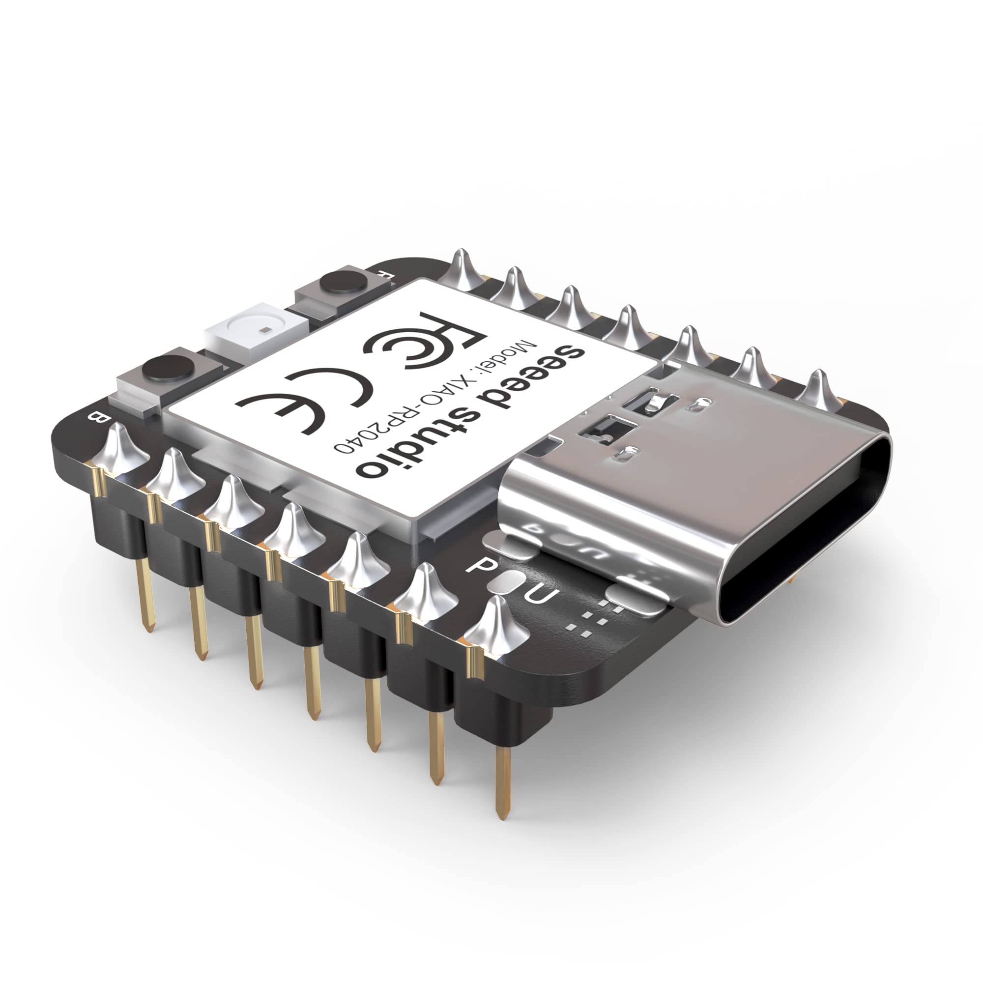 Seeed Studio XIAO RP2040 Pre-Soldered with USB to USB-C Cable - Supports C, Arduino, MicroPython and CircuitPython