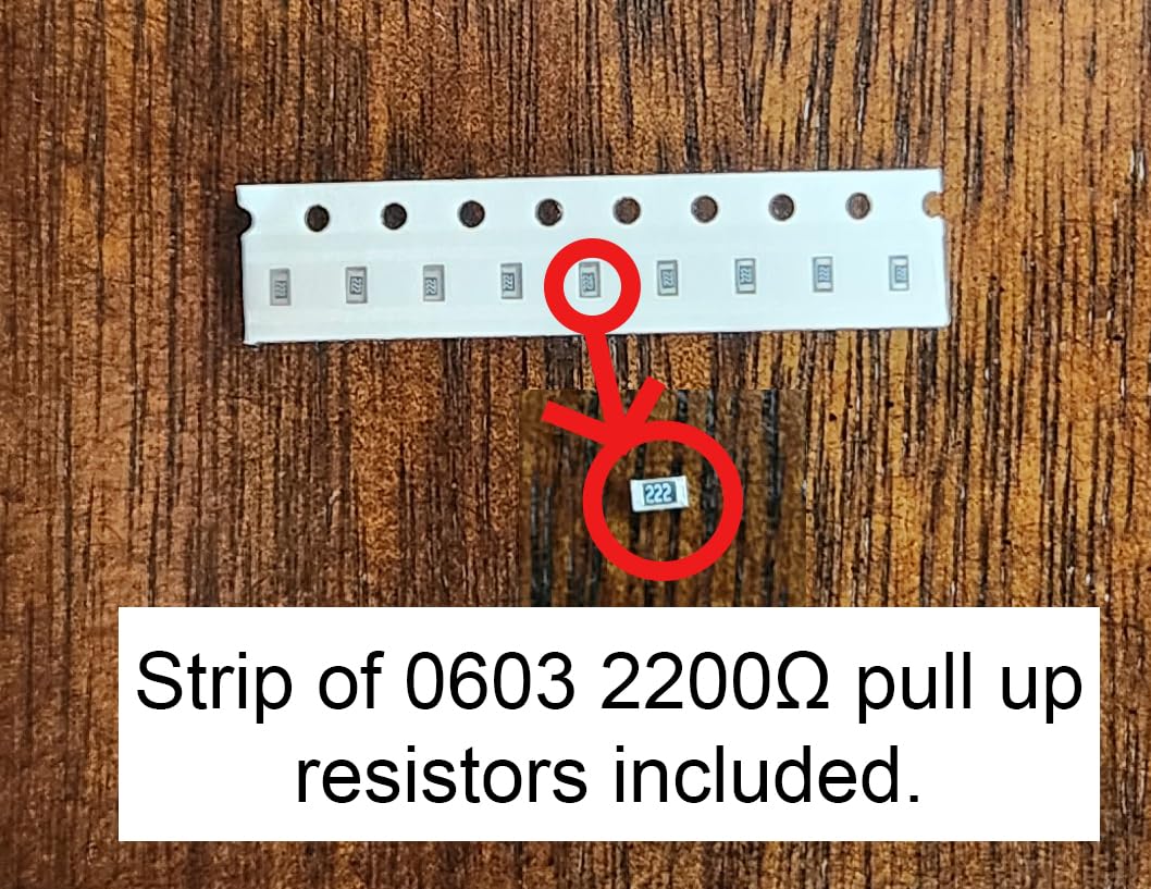 I2C Bus Breakout Board 8x4 Serial Wombat PCB_0012 for IIC Expansion or Power Bus Using Jumper Wires 4-Pack