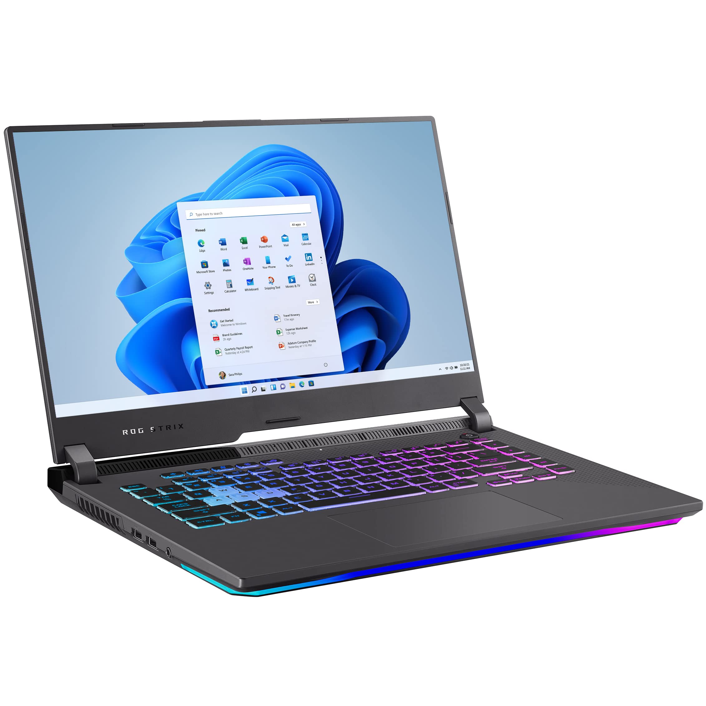 ASUS ROG Strix G15 15.6" 144Hz FHD Gaming Laptop, 8-Core AMD Ryzen 7 4800H (Beat i7-10700), 64GB DDR4 RAM, 2TB PCIe SSD, GeForce RTX 3060 6GB, WiFi 6, RGB Backlit KB, Windows 11, BROAG Extension Cable