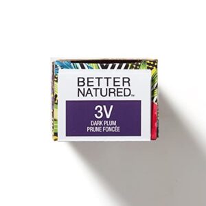 Better Natured Permanent 3V Dark Plum Hair Color Dye - Naturally-derived, Vegan & 100% Gray Coverage that Lasts up to 8 Weeks