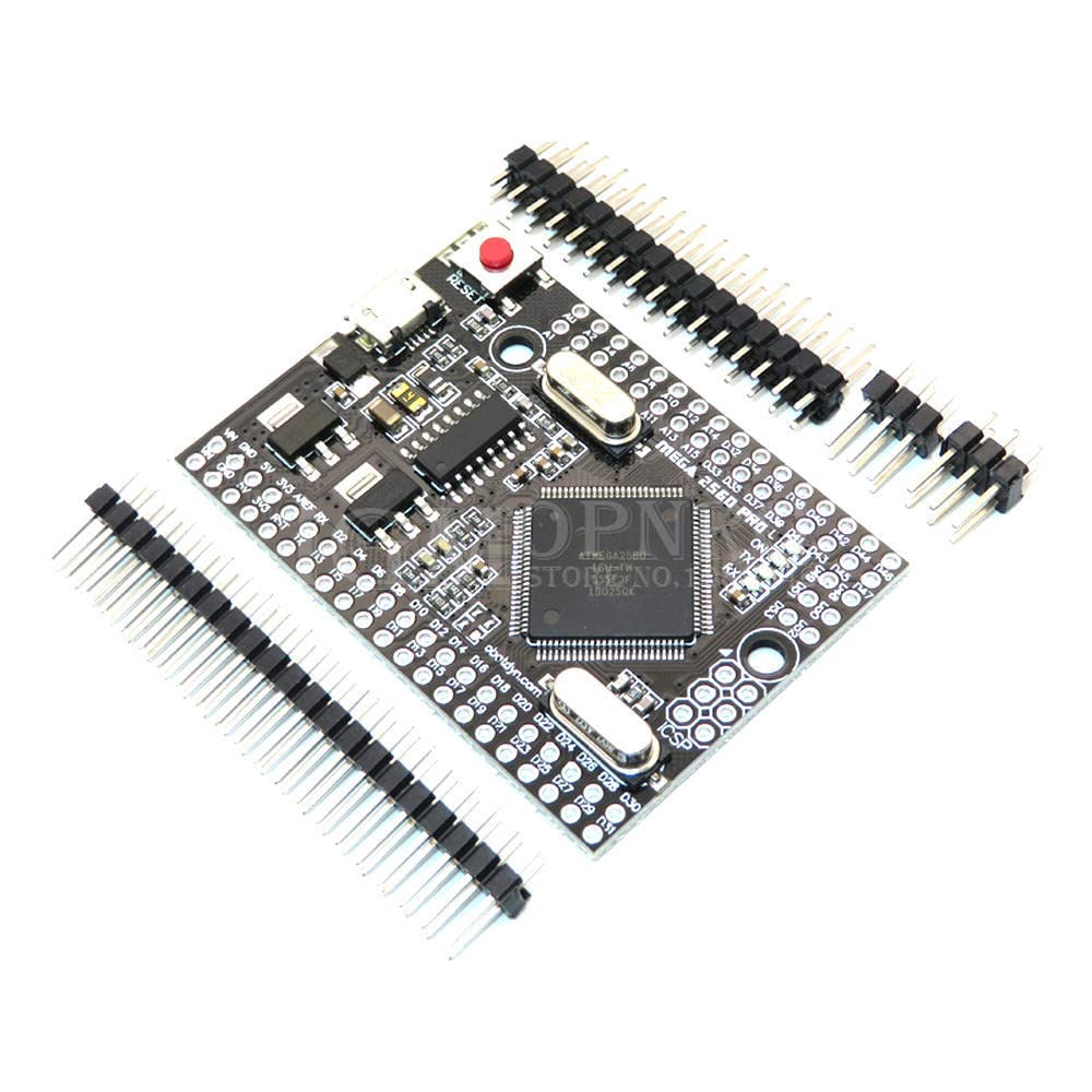 1PCS Mega 2560 PRO (Embed) CH340G/ATmega2560-16AU with Male pinheaders. Compatible for Mega 2560