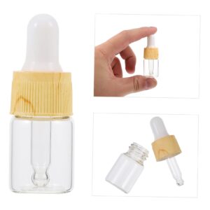 SHERCHPRY 20pcs With and Liquid Funnels Cosmetic Funnel Travel Containers Clear Empty Frosted Mini Essential Perfume Jars Dropper Sample Ml Refillable Bottles Essence for Bottle