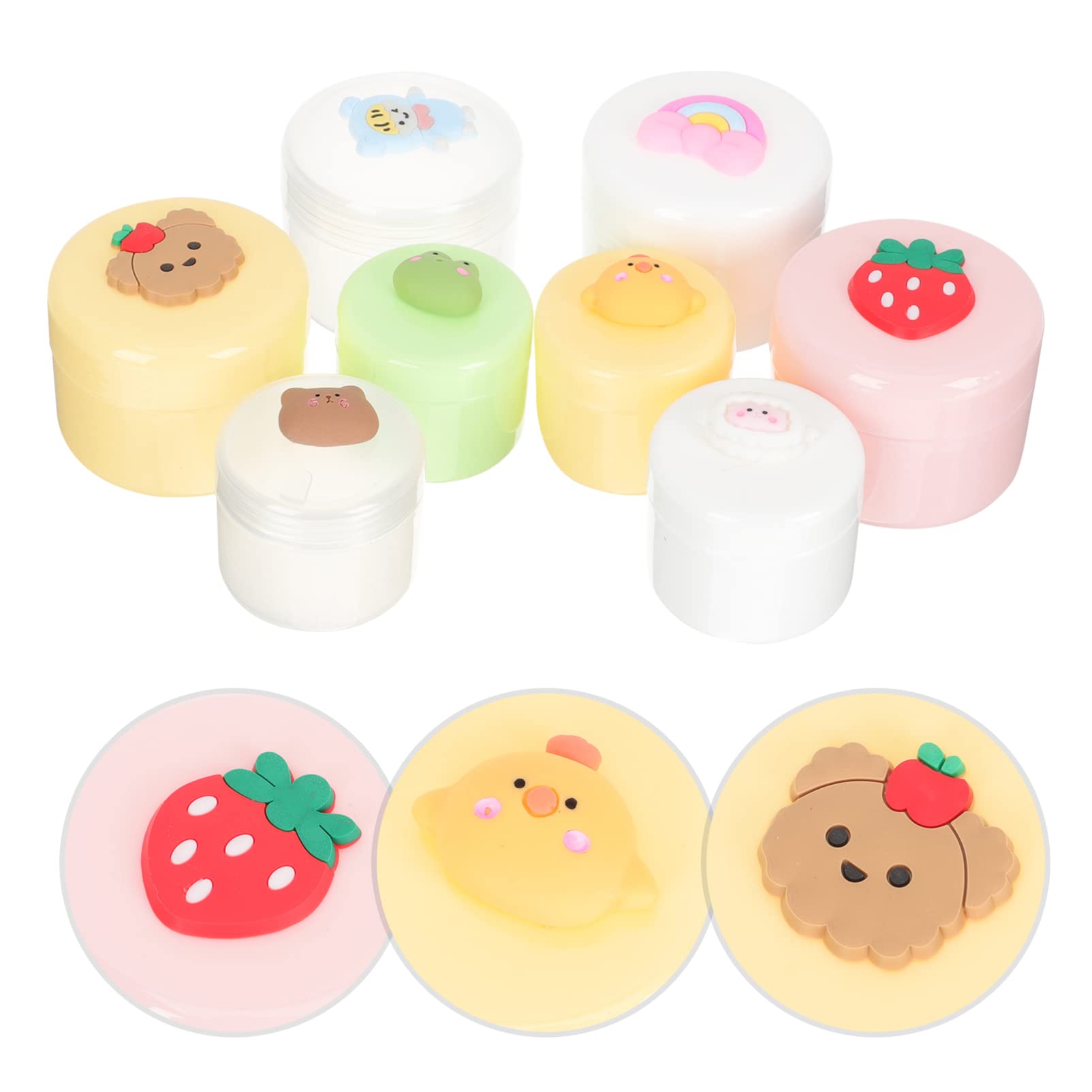 8pcs Cosmetic Bottle Makeup Container Lotion Cream Containers Lotions Container Cosmetic Jars Body Butter Containers Empty Cream Lotions Jars Sample Containers Eye Cream Jar