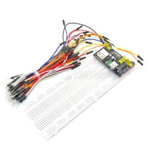 1set mb102 breadboard module+mb-102 830 points solderless prototype bread board kit +65 flexible wires