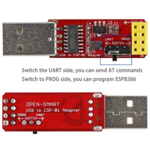 Bundle of ESP01 ESP-01S Programmer UART USB to ESP8266 WiFi Wireless PROG (4pcs)