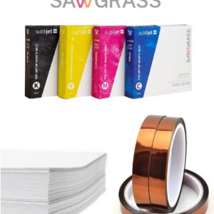 Sawgrass SG500 Sublimation Printer Starter Bundle with Inks, Sublimax Paper, 3 Tapes, 7-Piece Craft Tool Set, Software - Authorized Sawgrass Dealer