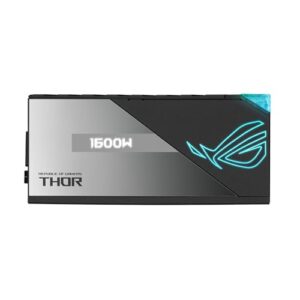 ASUS ROG Thor 1600W Titanium (1600 Watt, Fully Modular Power Supply, 80+ Titanium, Lambda A++ Certified, GaN MOSFETs, Digital Power Control, ROG heatsinks, 135mm PWM Fan, 0dB Mode, OLED Panel)