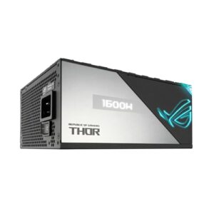 ASUS ROG Thor 1600W Titanium (1600 Watt, Fully Modular Power Supply, 80+ Titanium, Lambda A++ Certified, GaN MOSFETs, Digital Power Control, ROG heatsinks, 135mm PWM Fan, 0dB Mode, OLED Panel)