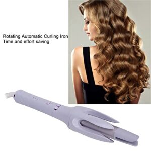 Auto Hair Curler Wand, Automatic Ceramic Curling Iron Wand Prevent Scald 100-240V Rotating Hair Styling Portable for Travel for Lady (US Plug)