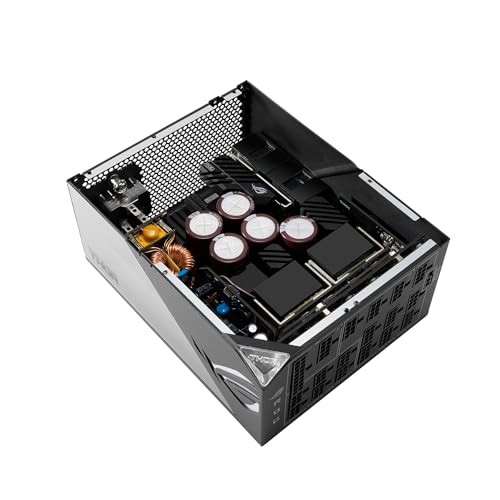 ASUS ROG Thor 1600W Titanium (1600 Watt, Fully Modular Power Supply, 80+ Titanium, Lambda A++ Certified, GaN MOSFETs, Digital Power Control, ROG heatsinks, 135mm PWM Fan, 0dB Mode, OLED Panel)