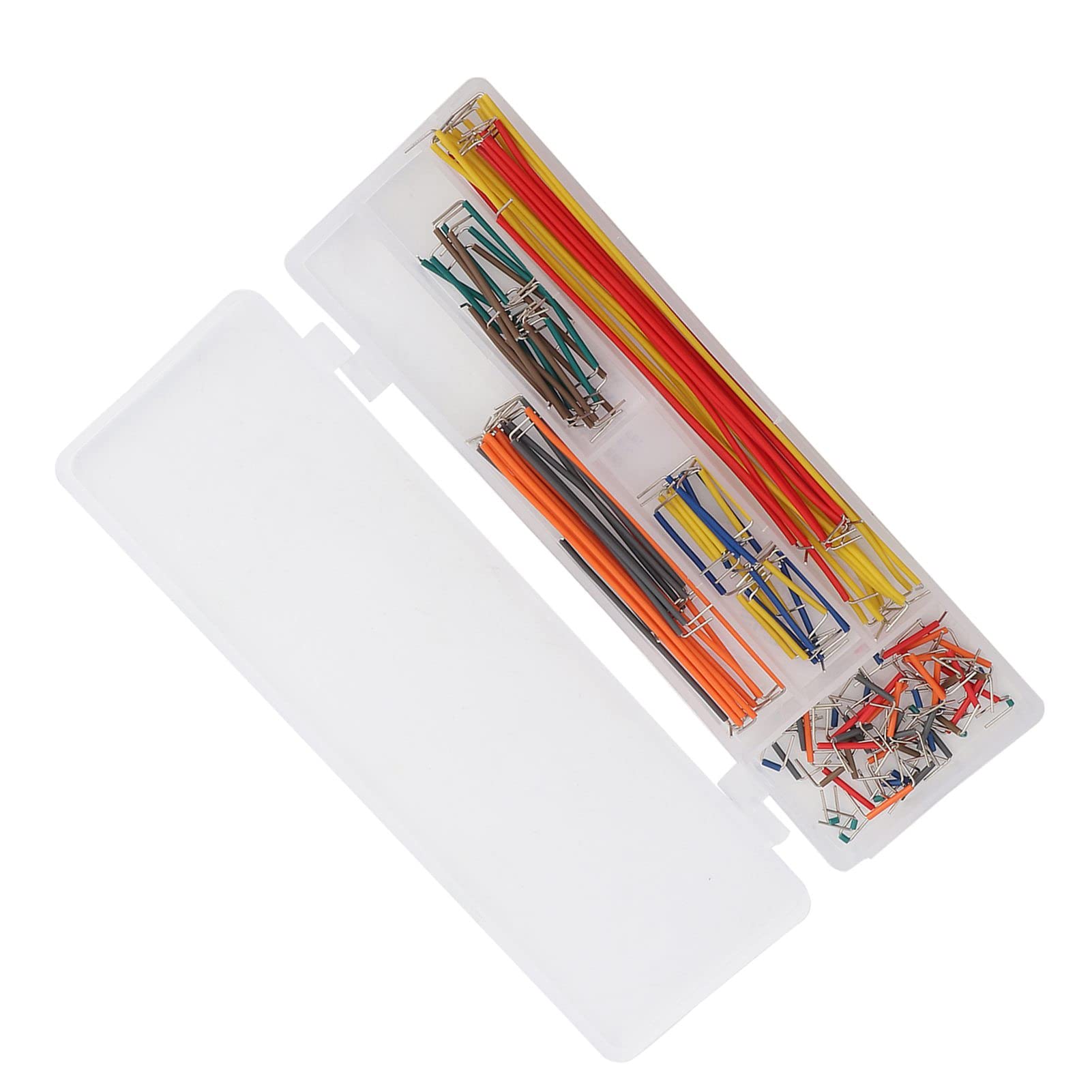 Small Wires for Brea 140Pcs U Shape Solderless Breadboard Jumper Cable Wire Kit Box for DIY