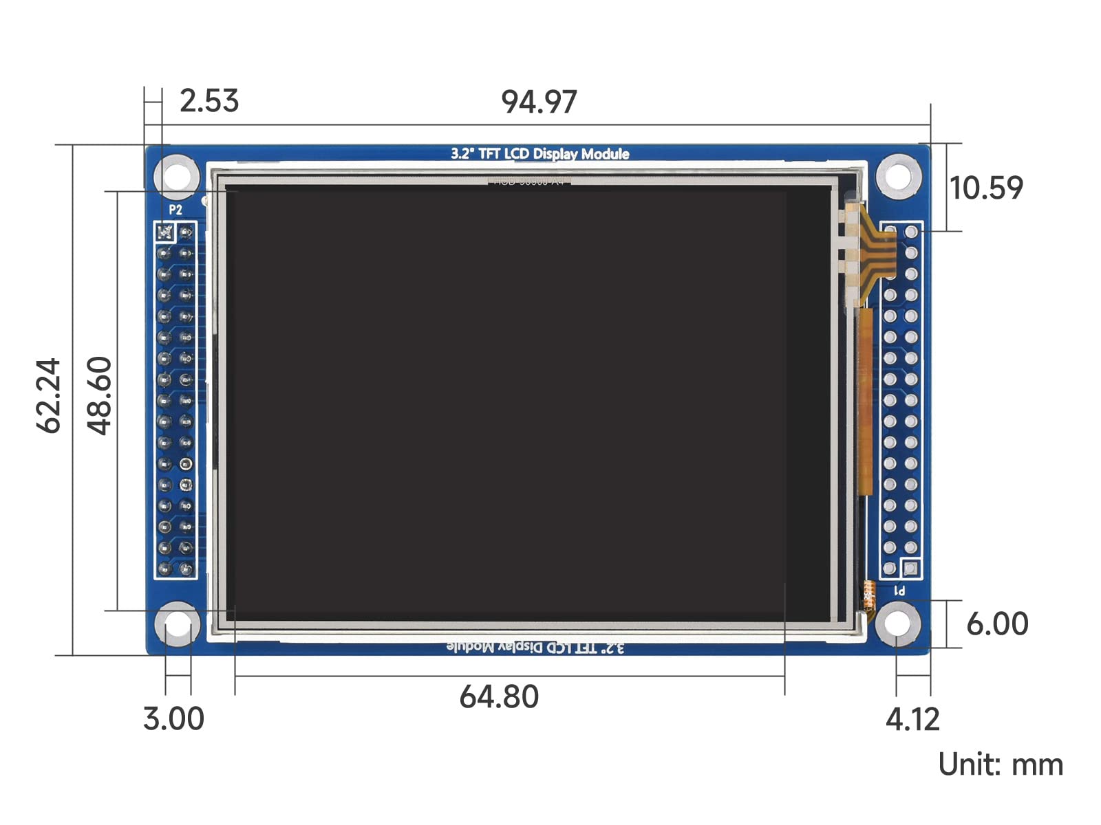 waveshare 3.2inch 320x240 Touch LCD (D) for STM32,ILI9341 LCD Controller,XPT2046 Touch Panel Controller with Touch Panel and Stand-Alone Controllers