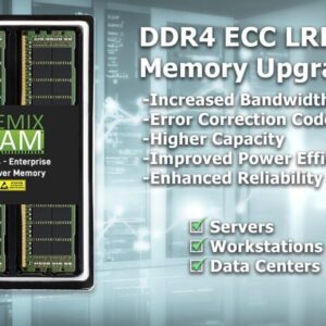 NEMIX RAM 128GB (2X64GB) DDR4 3200MHZ PC4-25600 4Rx4 1.2V 288-PIN ECC LRDIMM Load Reduced Server Memory KIT Compatible with Dell PowerEdge R650 Rack Server