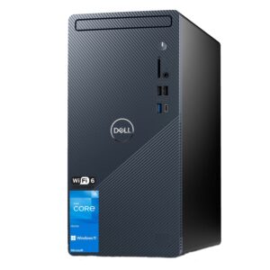 dell inspiron 3000 series 3910 tower desktop, 12th gen intel core i5-12400 processor, 32gb ram, 2tb ssd, hdmi, displayport, rj45, wi-fi 6, windows 11 home, black