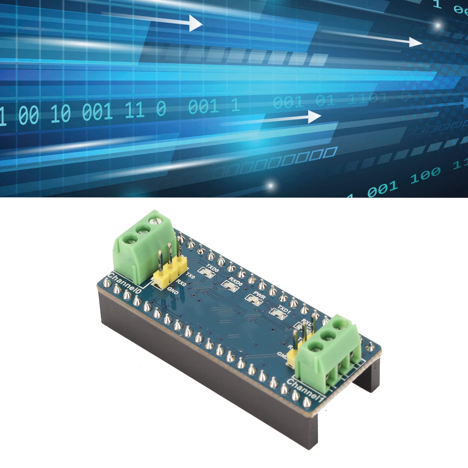 Yoidesu Expansion Board, for Pico 2CH RS232 Dual Channel UART Interface Easy Conversion for Raspberry Pi for Pico Mainboard RS232 Expansion Board