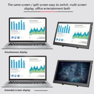 Serchou IPS Wide Viewing Angle HD Monitor Computer External Extension Screen 13.3 inches Thin and Light Portable