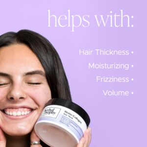 Herbalosophy Hair Growth Formula 2 x 16.9 Fl Oz Biotin & Collagen Shampoo & Conditioner Set, with 8.5oz Hair Mask, for Thin & Dry Hair