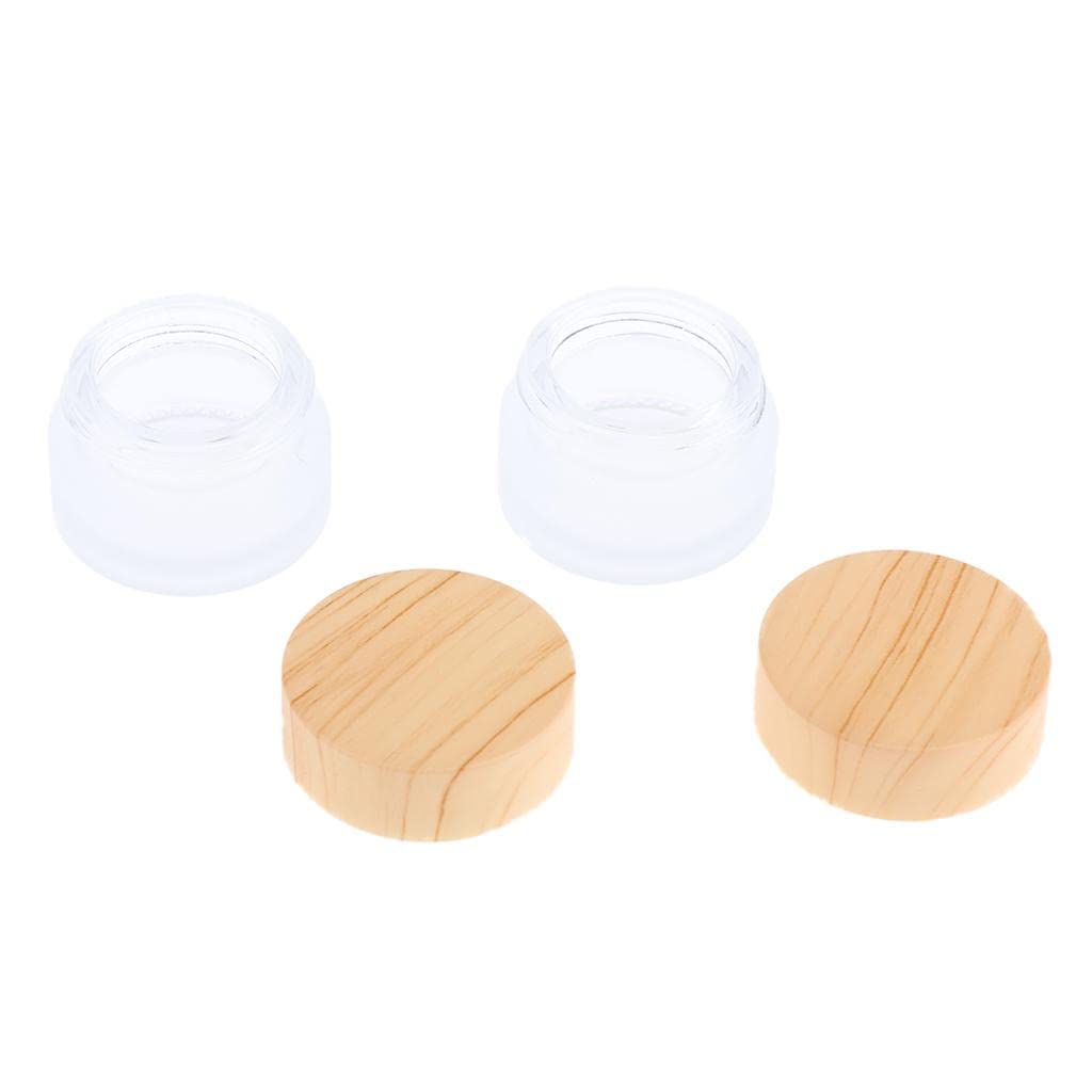 Jojomis 4x Leakproof Makeup Cream Jars Refillable Moisturizer Storage Containers Pot