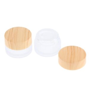 Jojomis 4x Leakproof Makeup Cream Jars Refillable Moisturizer Storage Containers Pot