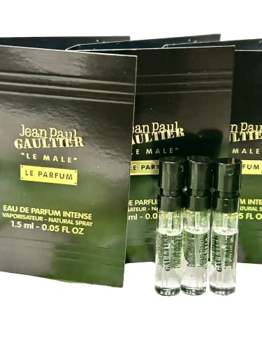 Jean Paul Gaultier Le Male Le Parfum Men Eau De Parfume Intense Sample Spray 1.5 ml / 0.05 fl oz (set of 3)