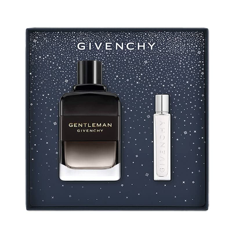 Givenchy Gentleman Boisee 2-Piece Gift Set for Men, (3.4 Oz Eau De Parfum Spray + 0.42 Oz Eau De Parfum Travel Spray)